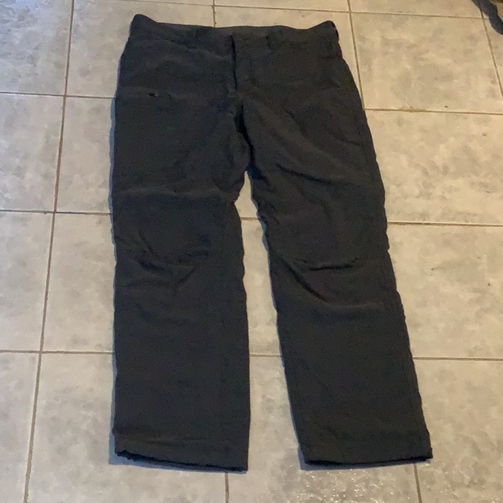 💥 Eddie Bauer Fleece Lined dark gray pants 35x32